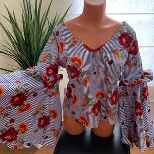 Boston Proper top, beautiful and vibrant colors .